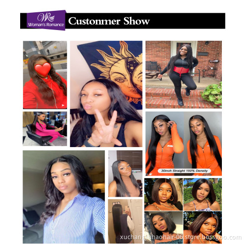 Wholesale Deep Wave HD Full Lace Wigs Human Hair Lace Front Peruvian Virgin Hair 360 Lace Front Wigs for Black Women